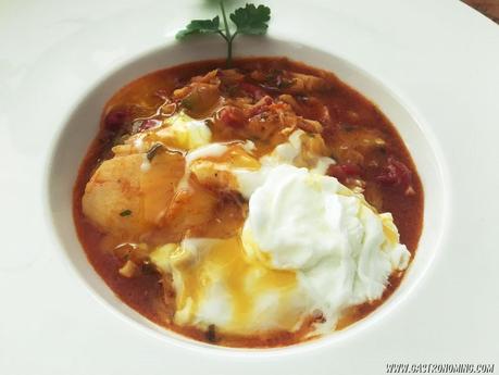 Ajoarriero de bacalao confitado