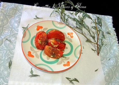 Tomates asados con tomillo