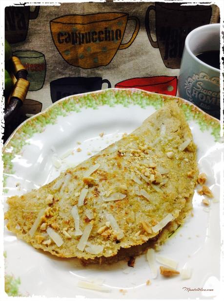 Tortitas con huevo y parmesano 2