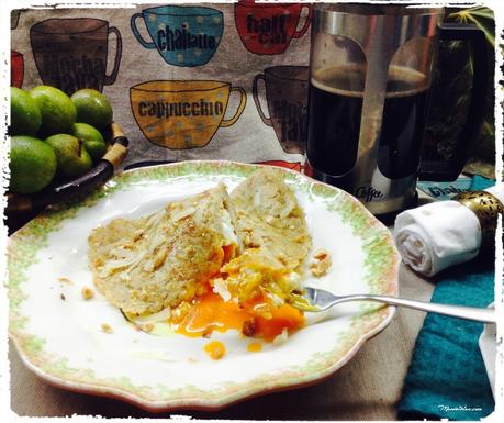 Tortitas con huevos y parmesano 4