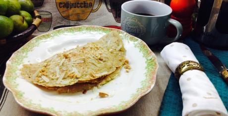 Tortitas con huevo y parmesano