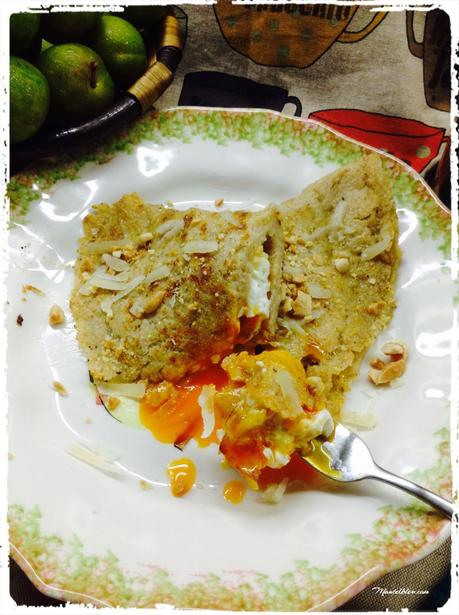 Tortitas con huevo y parmesano 5