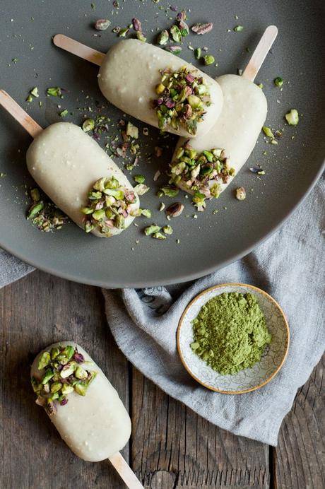 Magnum de matcha y chocolate blanco