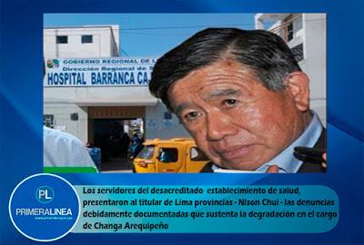 EXIGEN DESTITUCIÓN DE DIRECTOR DEL HOSPITAL DE BARRANCA…