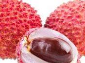 Lichi, rambután dragón, tres frutas asiáticas