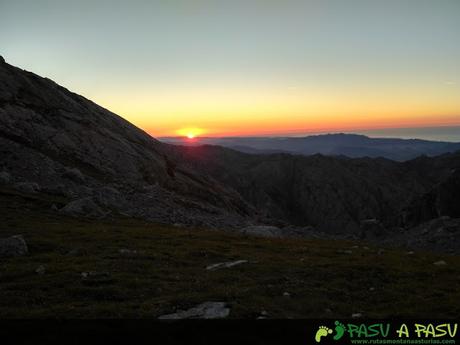 Puesta de Sol desde la Collada del Agua