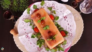 Pastel de salmón y aguacates