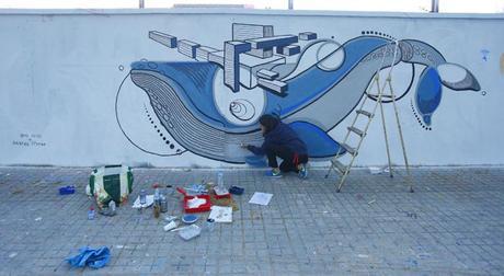 Street Art en las calles de Barcelona para salvar el Ártico