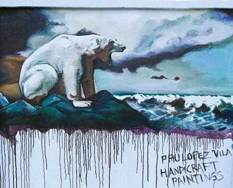 Street Art en las calles de Barcelona para salvar el Ártico