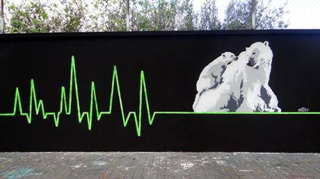 Street Art en las calles de Barcelona para salvar el Ártico