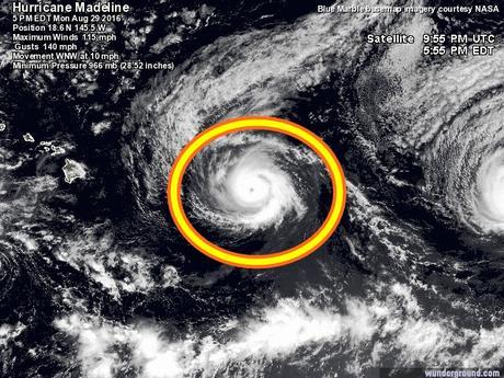 Atención Hawái: huracán 