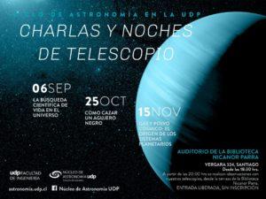 Charla “La búsqueda científica de vida en el Universo” y observación en la UDP, Santiago