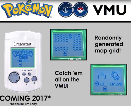 Modder adapta Pokémon GO a la VMU de la Dreamcast Modder adapta Pokémon GO a la VMU de la Dreamcast