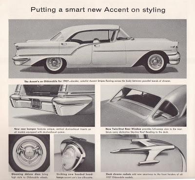 La línea Oldsmobile Starfire de 1957