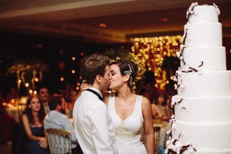 Una boda en el bosque pastel de boda grande www.bodasdecuento.com