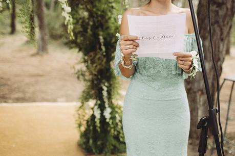 Una boda en el bosque vestido dama de honor www.bodasdecuento.com