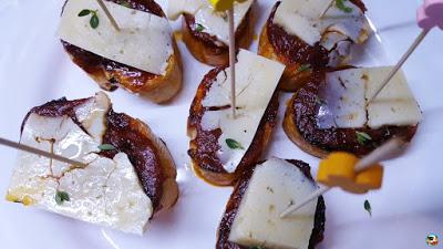Pinchos de sobrasada y queso