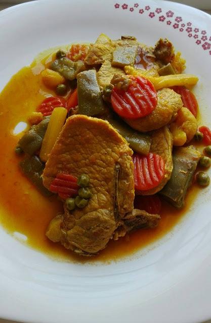 Chuletas a la Jardinera