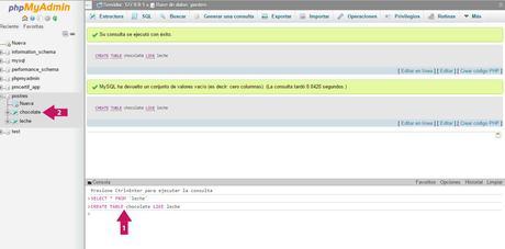 Guardar consultas en phpMyAdmin 4.5