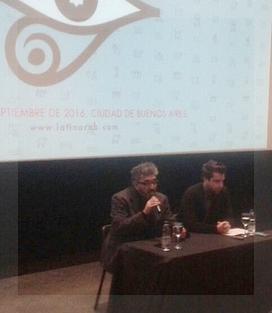 Presentaron el 6º LatinArab Behcara y Mouroux en la conferencia de prensa. Clic en la imagen para ampliarla.