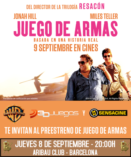 Sorteo preestreno “Juego de armas”