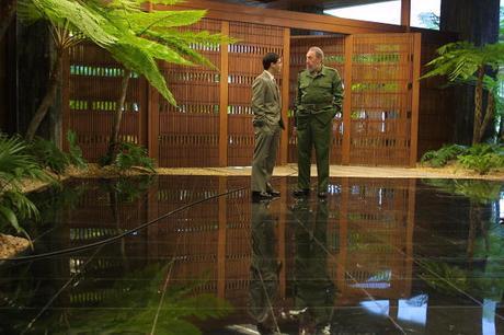 HAVANA, CUBA - JANUARY 22:  Cuba's Head of State and Party, Fidel Castro Ruz talks to his personal assistant Carlito Carlos Valenciaga (L) in the State Council January 22, 2002 in Havana, Cuba.  (Photo by Sven Creutzmann/Mambo Photography/Getty Images)