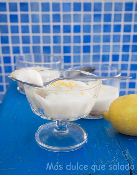 Tarta de limón sin horno