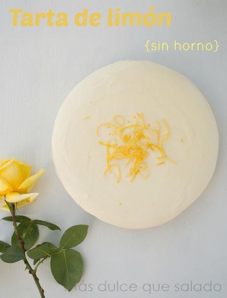 Tarta de limón sin horno