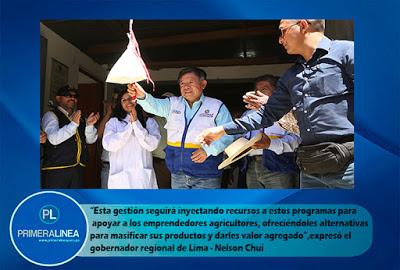 En Yauyos;: NELSON CHUI INAUGURA PLANTA DE PROCESAMIENTO DE NÉCTAR DE MANZANA…