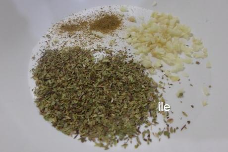 Brochetas de pollo al estilo griego