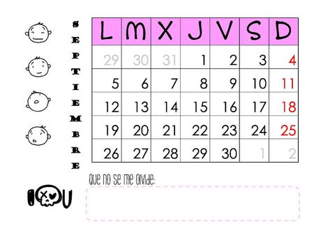 Vuelta al cole: calendario