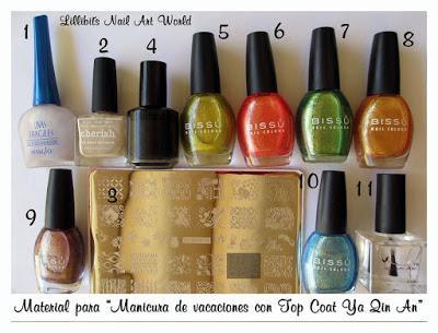 Manicura de vacaciones con Top coat Ya Qin An de Nurbesten