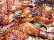 Piernas pollo asadas