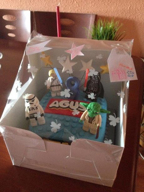 Tarta star wars con personajes lego