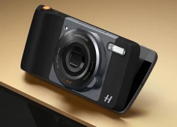 Moto Mod dedicado a la fotografía de Hasselblad para la plataforma Moto Z de Lenovo.