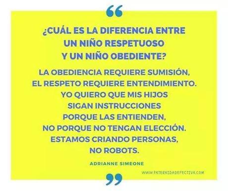 Lo que es Obediencia y lo que es Respeto