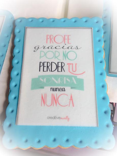 Galletas para profes con papel de azúcar