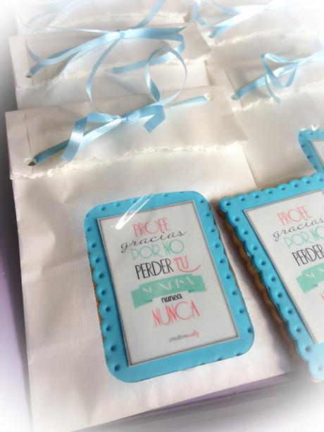 Galletas para profes con papel de azúcar