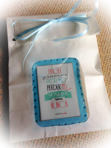 Galletas para profes con papel de azúcar