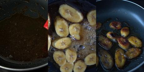 Muffins de plátano y avena con plátano caramelizado en miel, el desayuno de los campeones