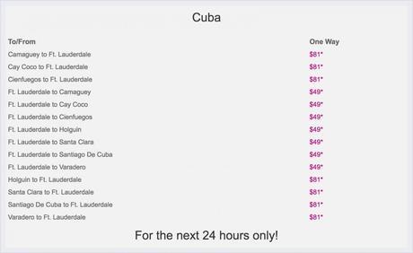 ¡Siguen Bajando! Silver Airways ofrece vuelos desde EEUU a Cuba por $49