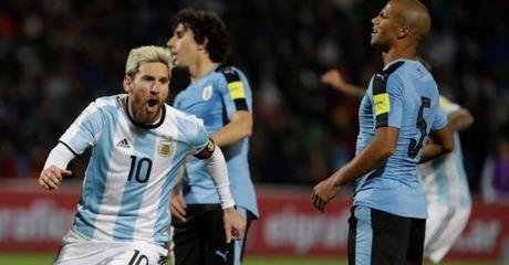 Argentina ganó 1-0 a Uruguay con gol de Messi  en Eliminatorias Rusia 2018
