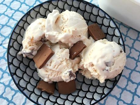 recetas postres delikatissen helado sin huevo helado pocos ingredientes helado fácil helado de daim helado casero vainilla chocolatina helado casero 