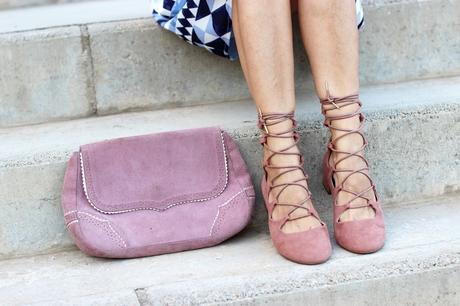 Vestido amplio de rayas