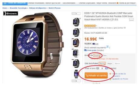 Cómo comprar desde el almacén de España de TinyDeal, explicado paso a paso Cómo comprar desde el almacén de España de TinyDeal, explicado paso a paso