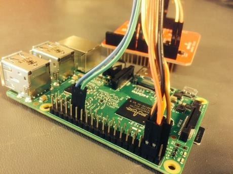 Proyecto en c# para Raspberry pi Cableado de cerca del carril exterior (negro, rojo)