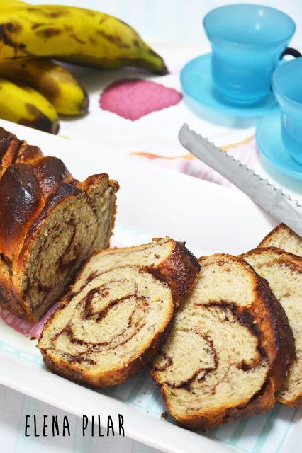 Pan dulce de plátano y canela