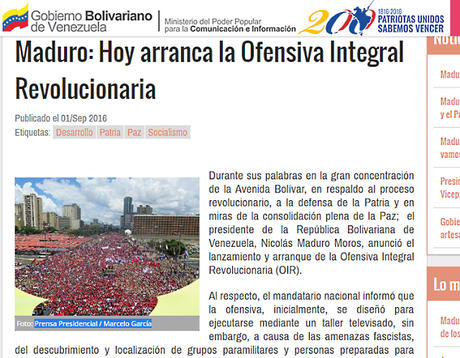 Imagenes falsas de la marcha de Maduro el #1S