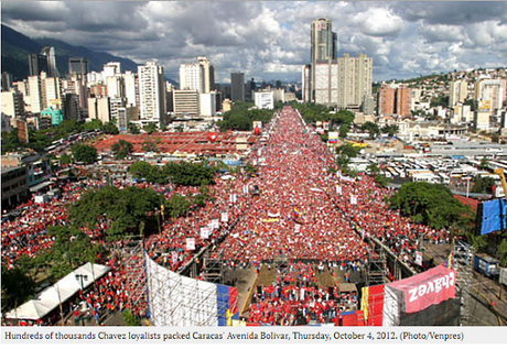 Imagenes falsas de la marcha de Maduro el #1S
