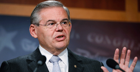 El senador demócrata por Nueva Jersey Bob Menéndez